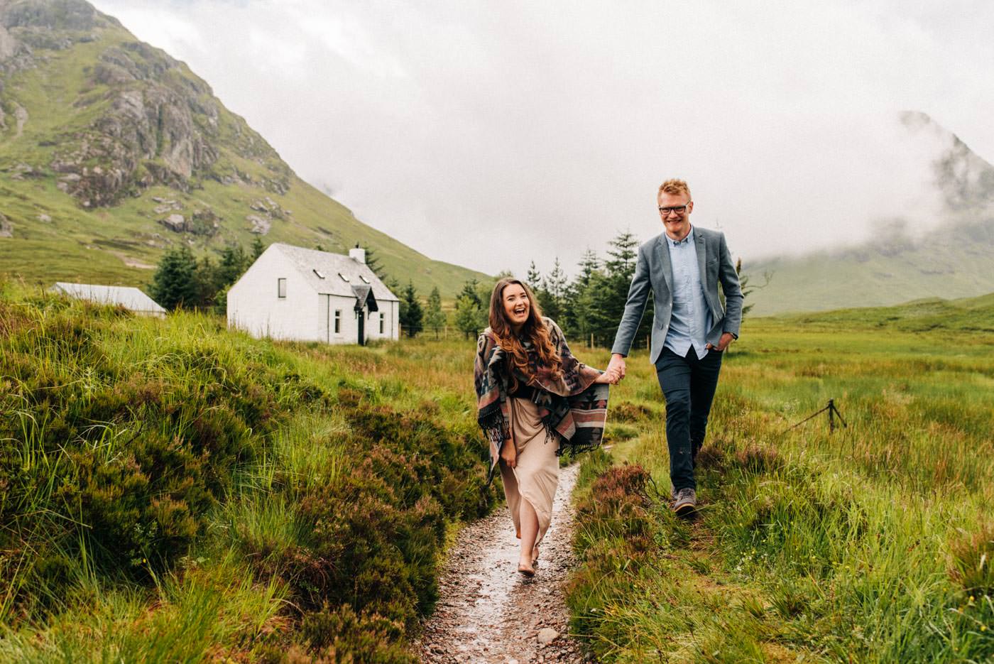 Isle of Skye Glencoe Elopement bride and groom